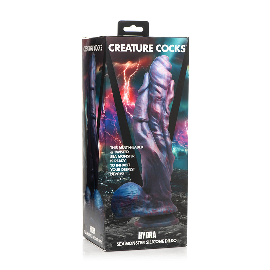 Xr brands Hydra Sea Monster - Silicone Dildo - Paars (848518051912)