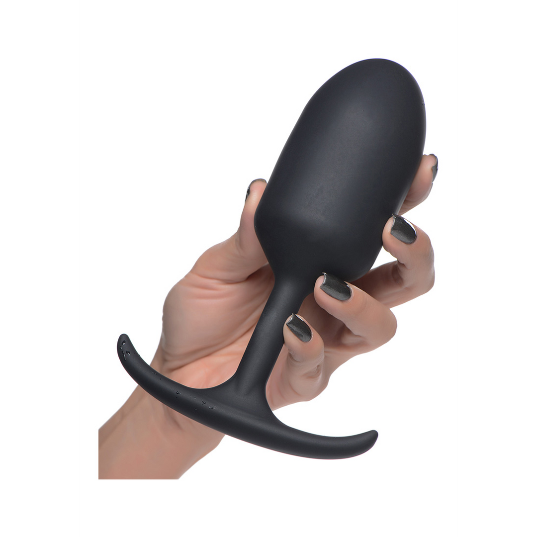 Xr brands Premium Silicone Weighted Anal Plug - Extra Groot (848518037909)