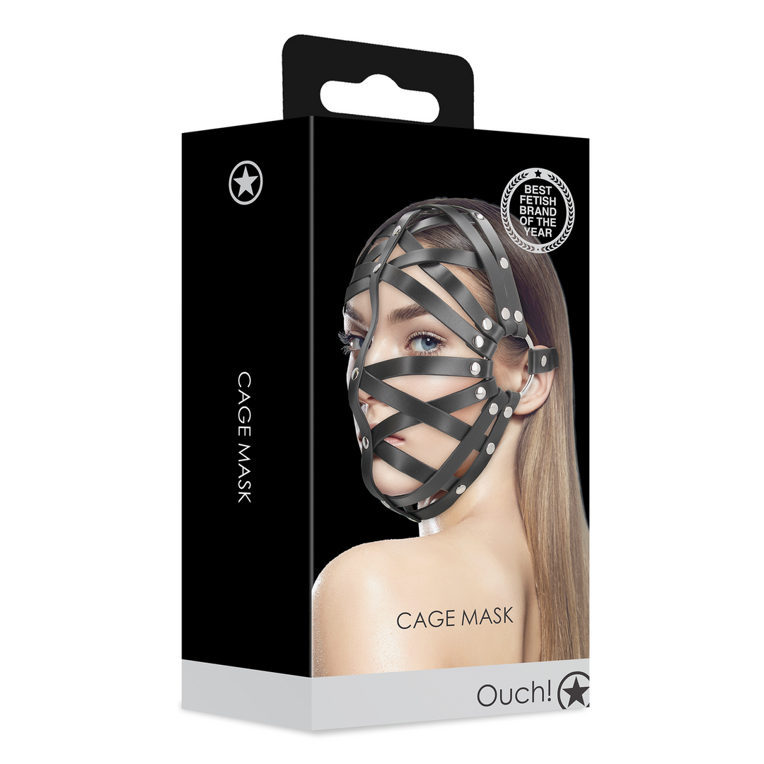 Ouch! by shots Cage Mask - Zwart (8714273044389)