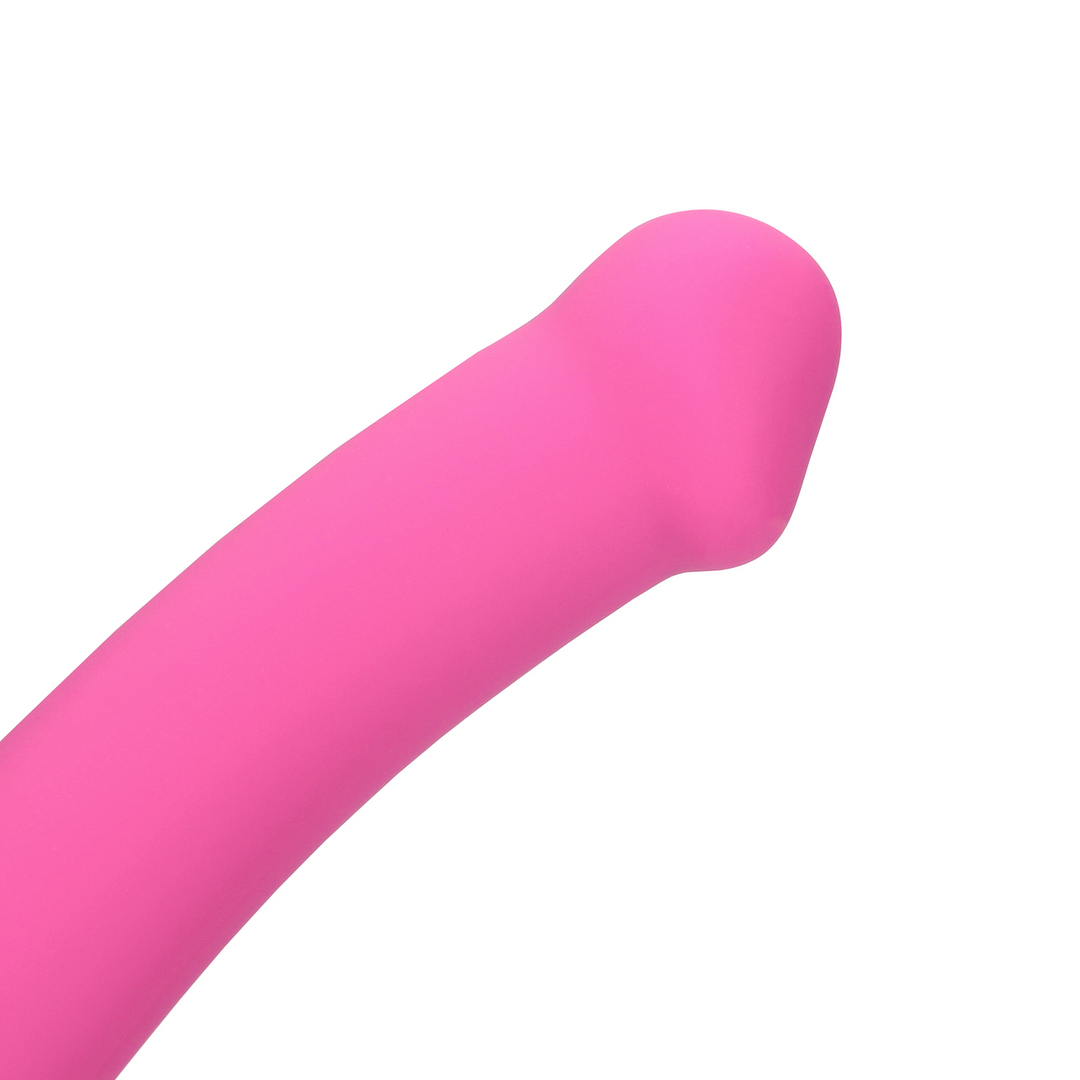 Loveline by shots Non-Phallic Vibrerende Dildo - Medium - Krachtig Roze (8714273044969)