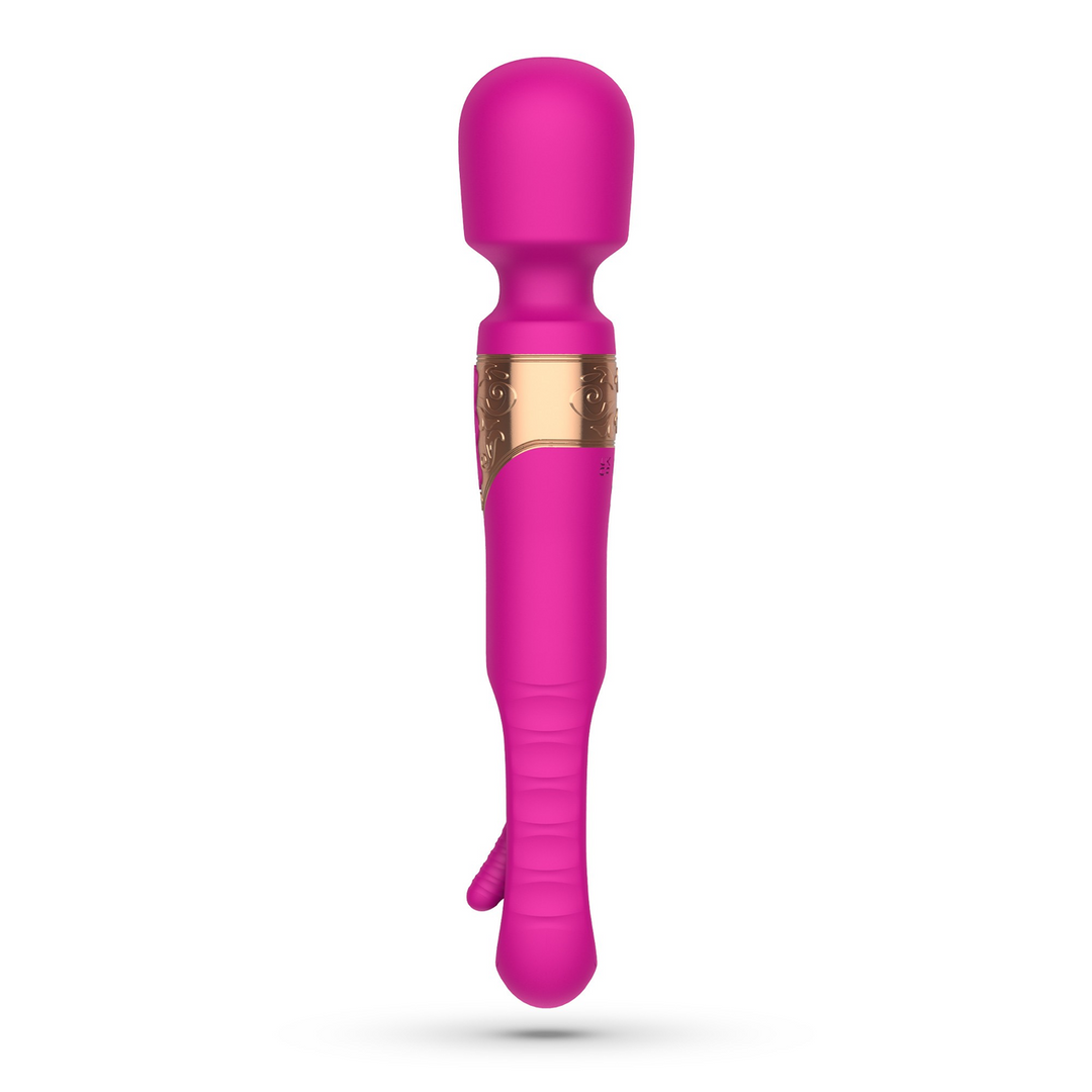Crushious Big Ben - Dual Wand Massager met Flicker - Roze (7403254158900)