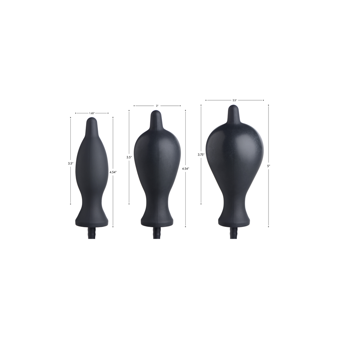 Xr brands Donker Inflator - Siliconen Inflatable Plug (848518033888)