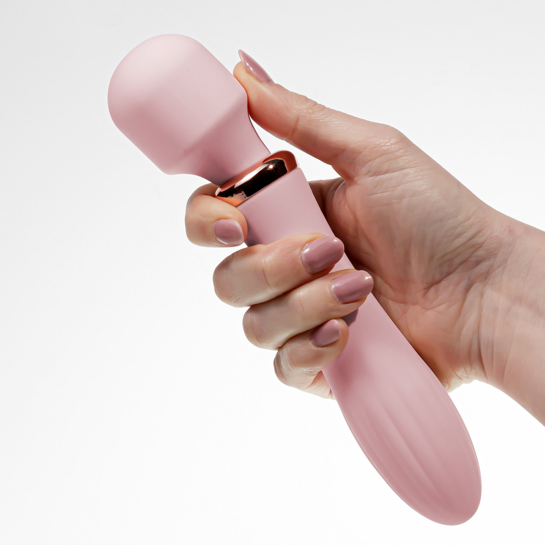 Crushious Jinx - Dual Wand Massager met Verwarmingsmodus - Rosé Wijn (7403254161108)