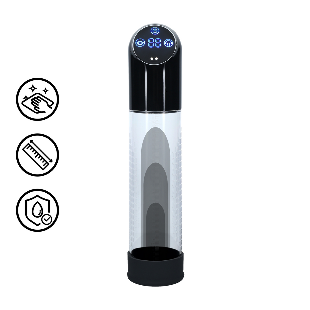 Pumped by shots Automatische Waterdichte Pomp - Zwart (8714273058324)