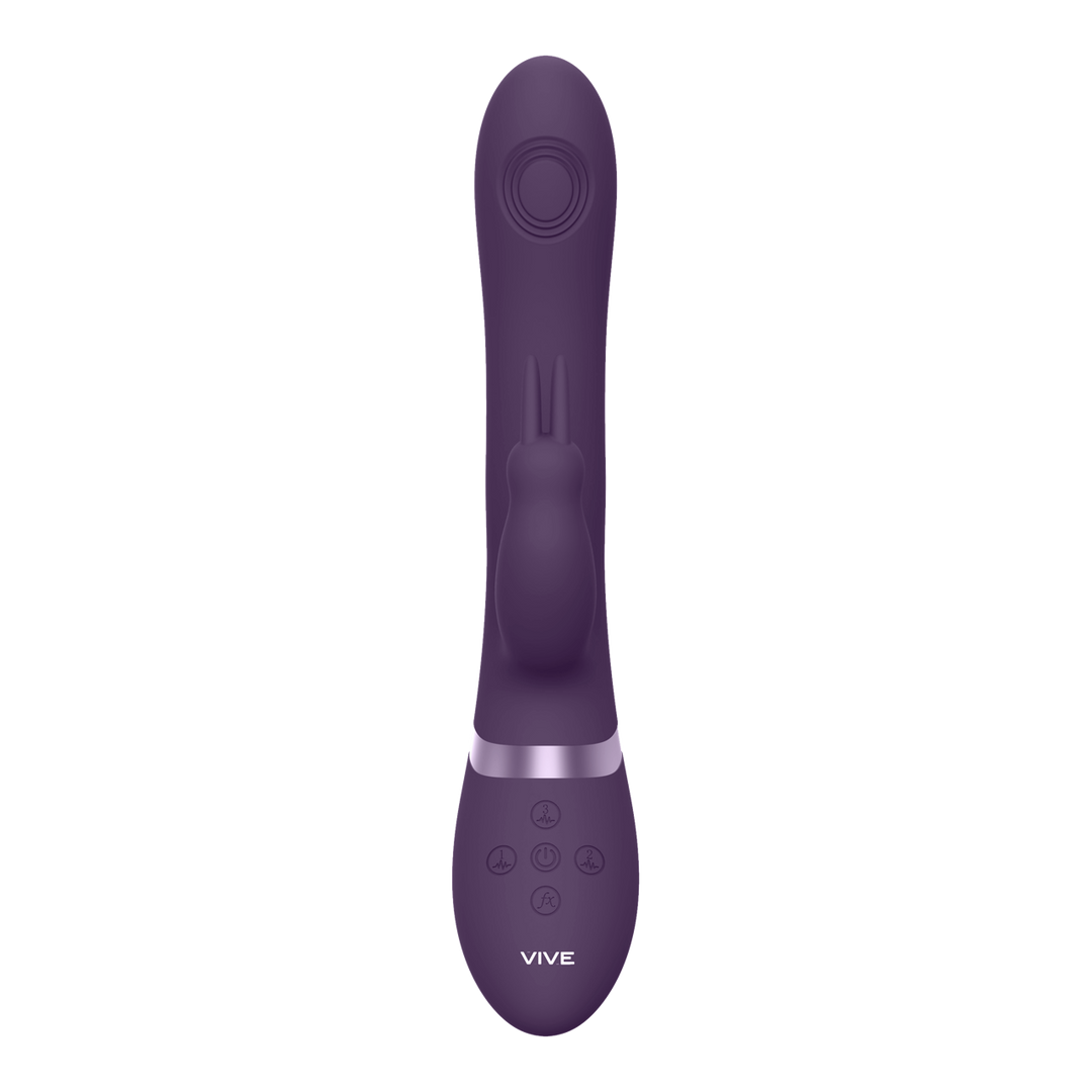 Vive by shots Rini - Pulse Wave Vibrating Double Penetration Rabbit - Paars (7423522539538)