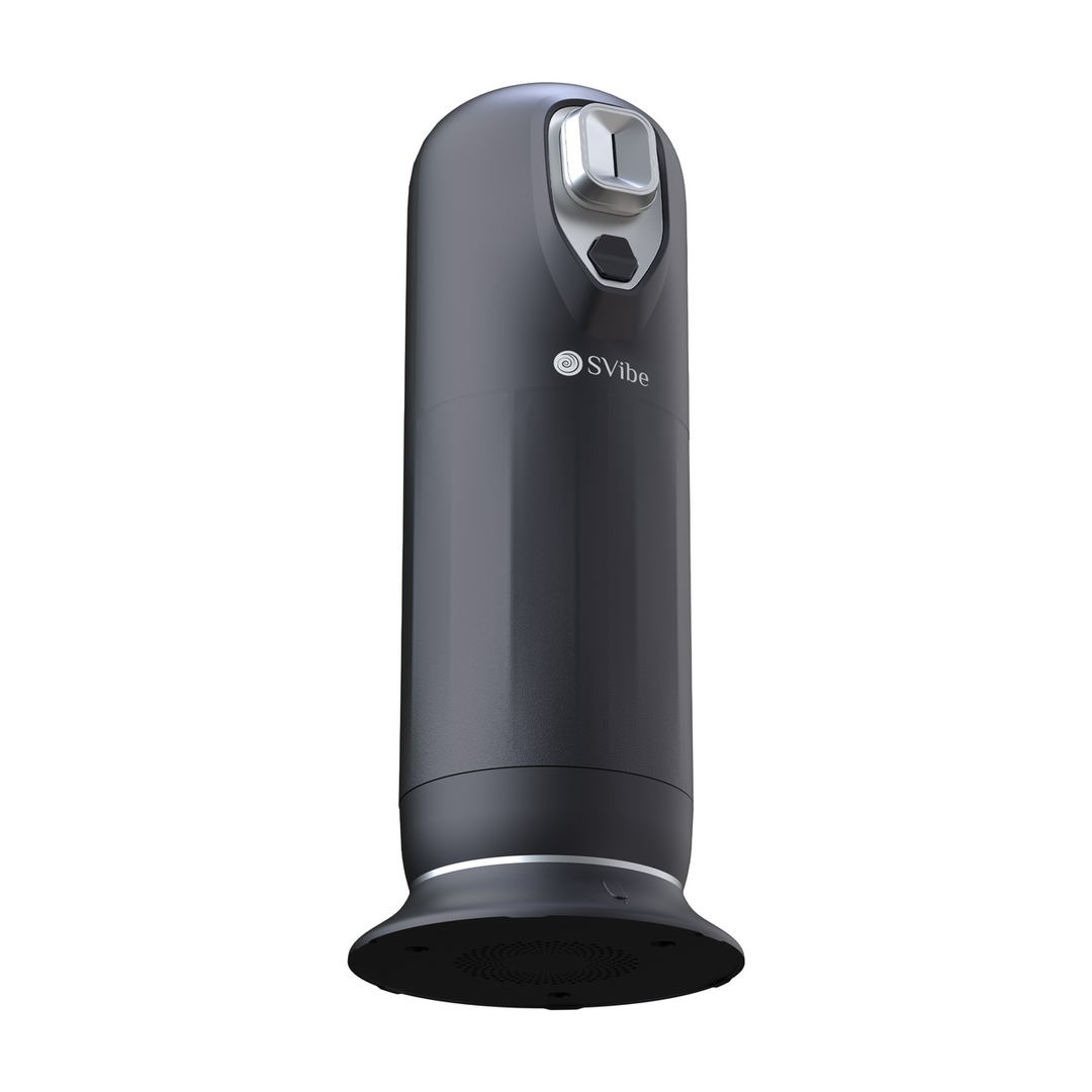 Snail vibe Ikon JET - Vibrerende Duwende Verwarmende Masturbator - Zwart (8720615765782)