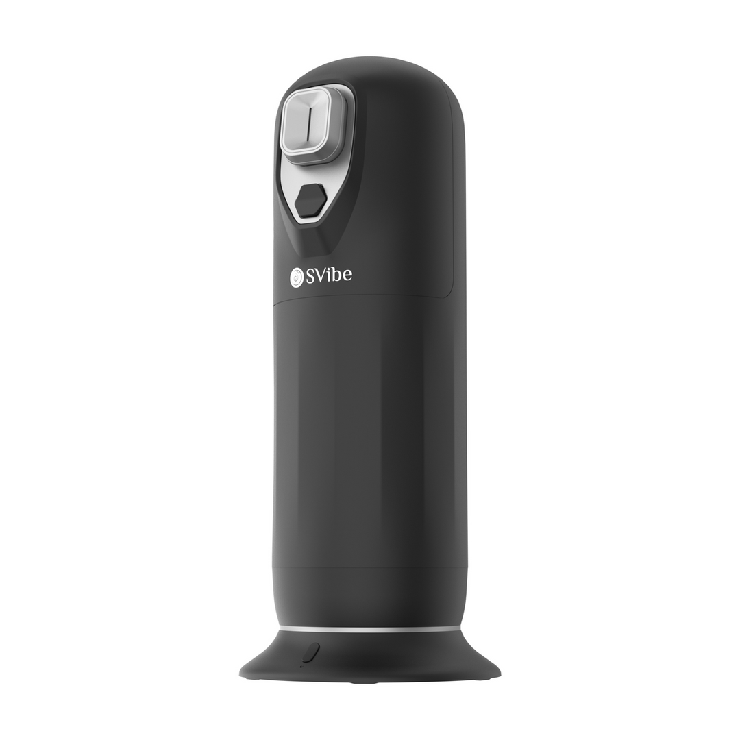 Snail vibe Ikon JET - Vibrerende Duwende Verwarmende Masturbator - Zwart (8720615765782)
