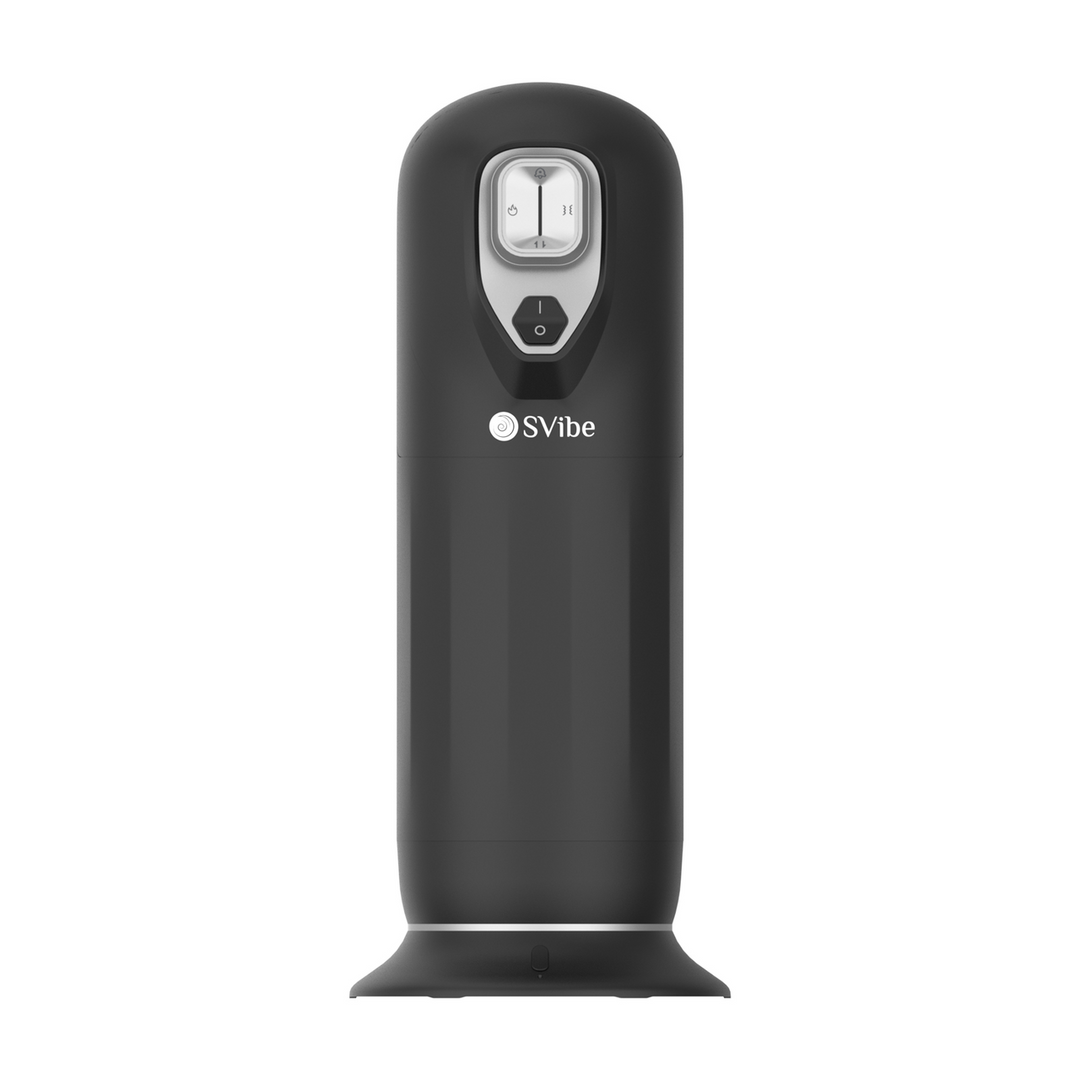 Snail vibe Ikon JET - Vibrerende Duwende Verwarmende Masturbator - Zwart (8720615765782)