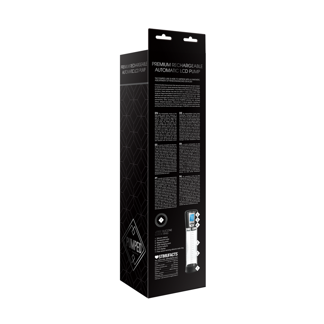 Pumped by shots Premium Oplaadbare Automatische LCD Pomp (8714273924452)