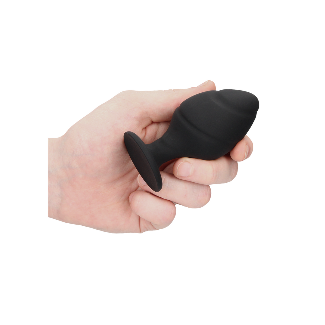Ouch! by shots Gedraaid Butt Plug Set - Zwart (8714273925664)