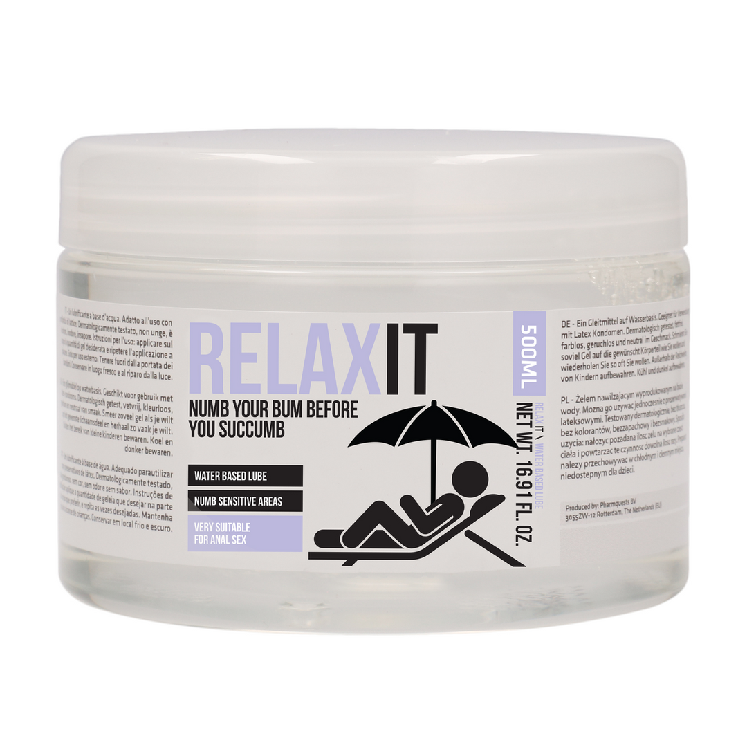Pharmquests by shots Relax It - Numb Your Bum Before You Succumb - 500 ml / 17 fl oz (8714273925695)