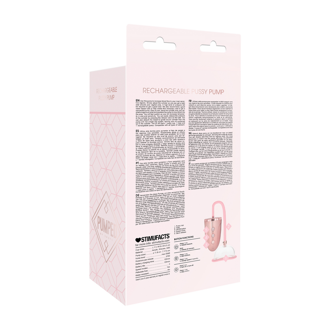 Pumped by shots Oplaadbare Pussy Pump (8714273504616)