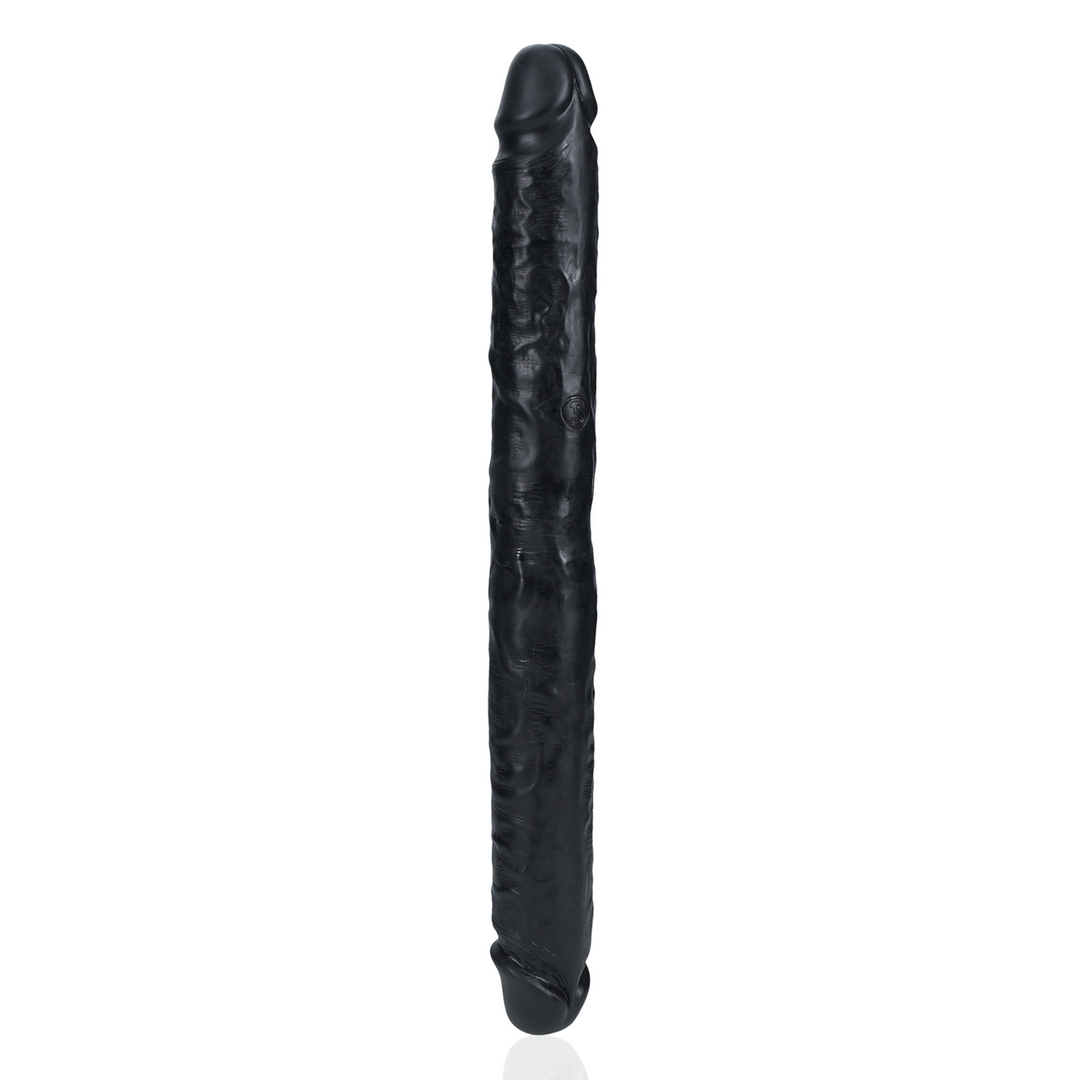 Realrock by shots Slim Double Ended Dong 14 / 35,6 cm - Zwart (8714273505637)