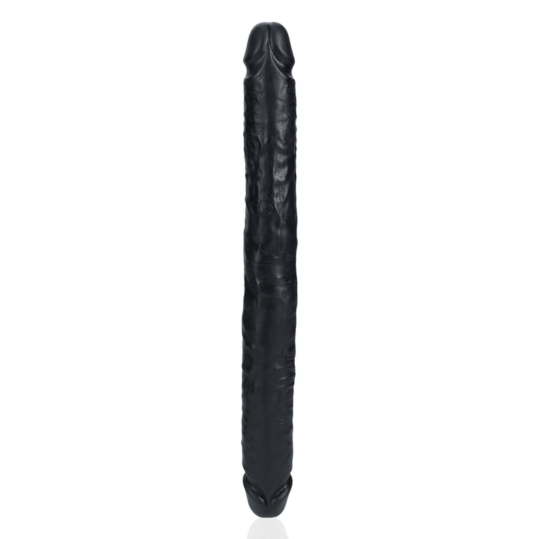 Realrock by shots Slim Double Ended Dong 14 / 35,6 cm - Zwart (8714273505637)