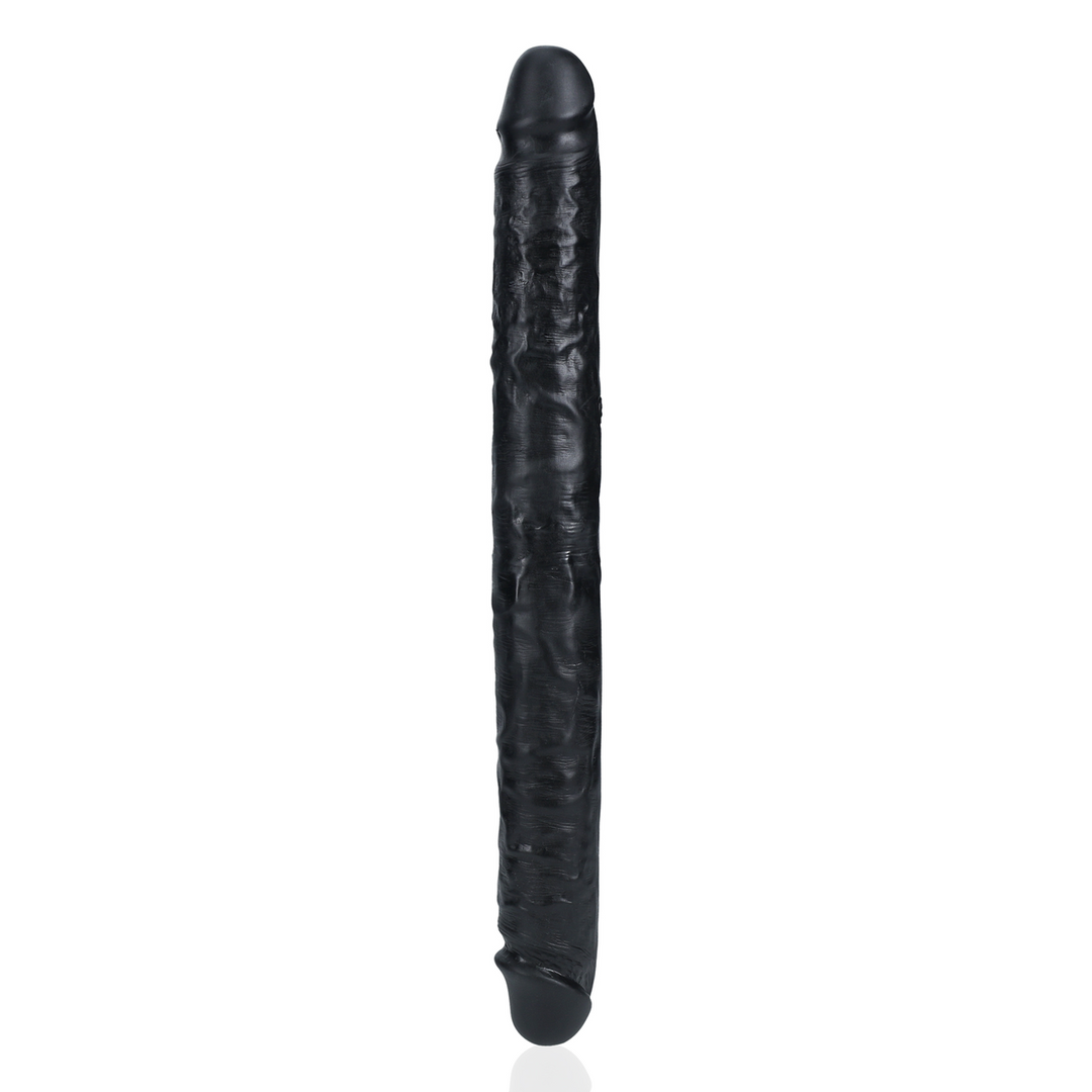 Realrock by shots Slim Double Ended Dong 14 / 35,6 cm - Zwart (8714273505637)