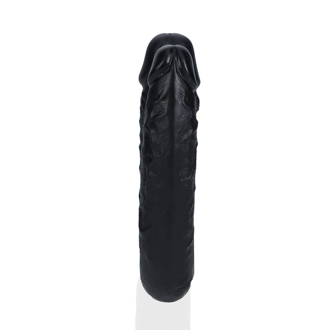 Realrock by shots U Vormige Dubbele Dildo 5 / 12,7 cm - Zwart (8714273505514)