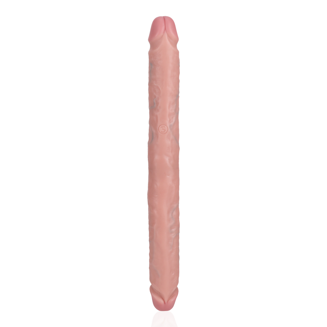Realrock by shots Slim Dubbel Eindige Dildo 14 / 35,6 cm - Vleeskleurig (8714273505644)
