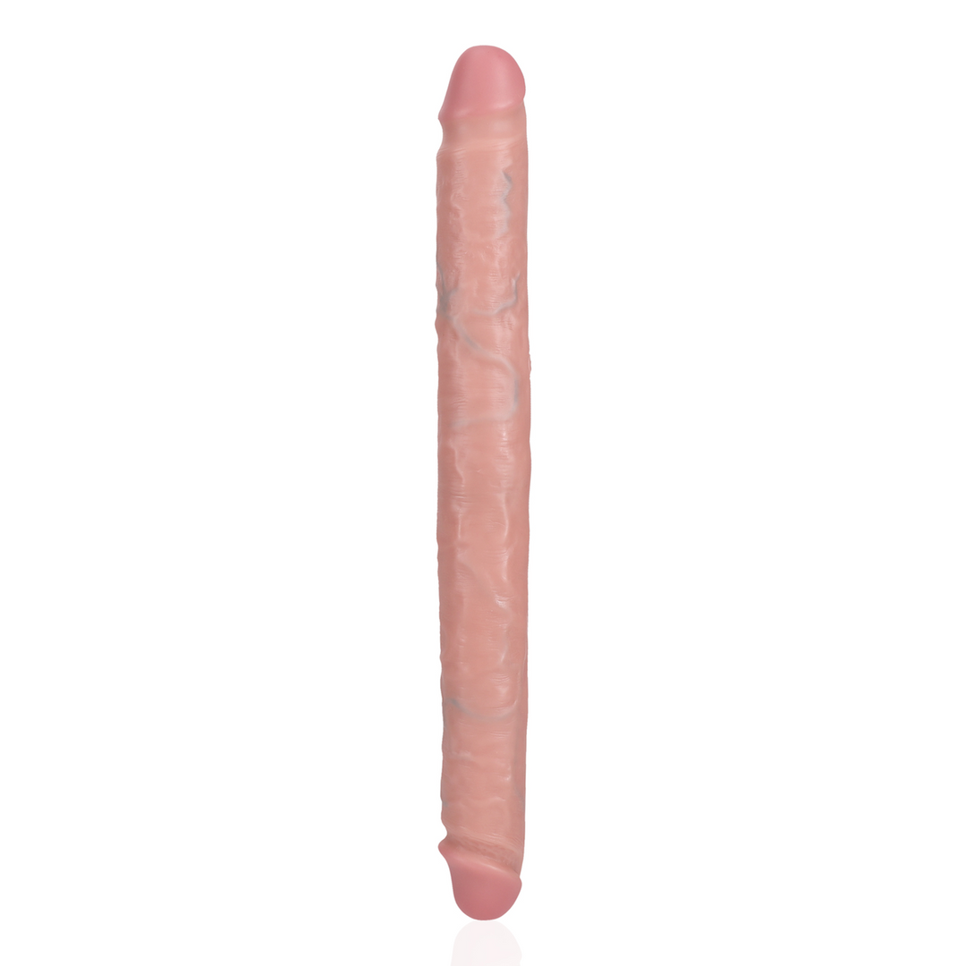 Realrock by shots Slim Dubbel Eindige Dildo 14 / 35,6 cm - Vleeskleurig (8714273505644)