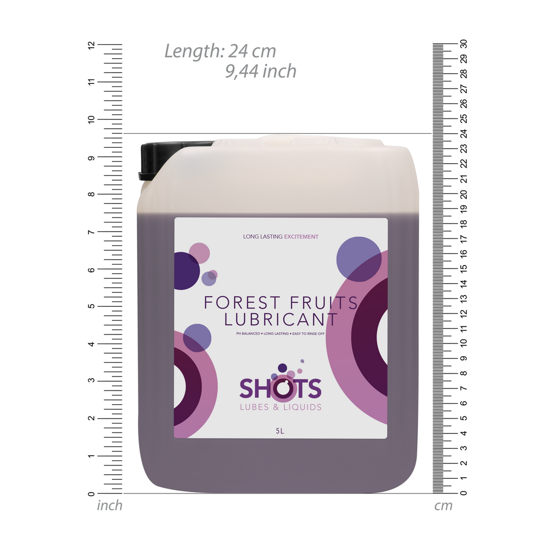 Shots lubes liquids by shots Smeermiddel - Bosvruchten - 1,3 gal / 5 l (8714273525352)