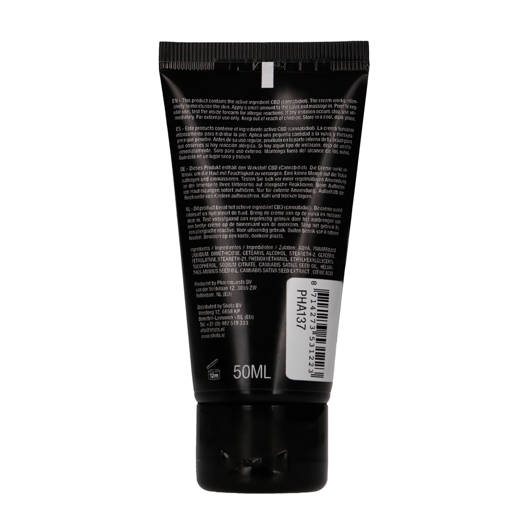 Pharmquests by shots CBD Cannabis Masturbatiecrème Voor Haar - 2 fl oz / 50 ml (8714273531223)
