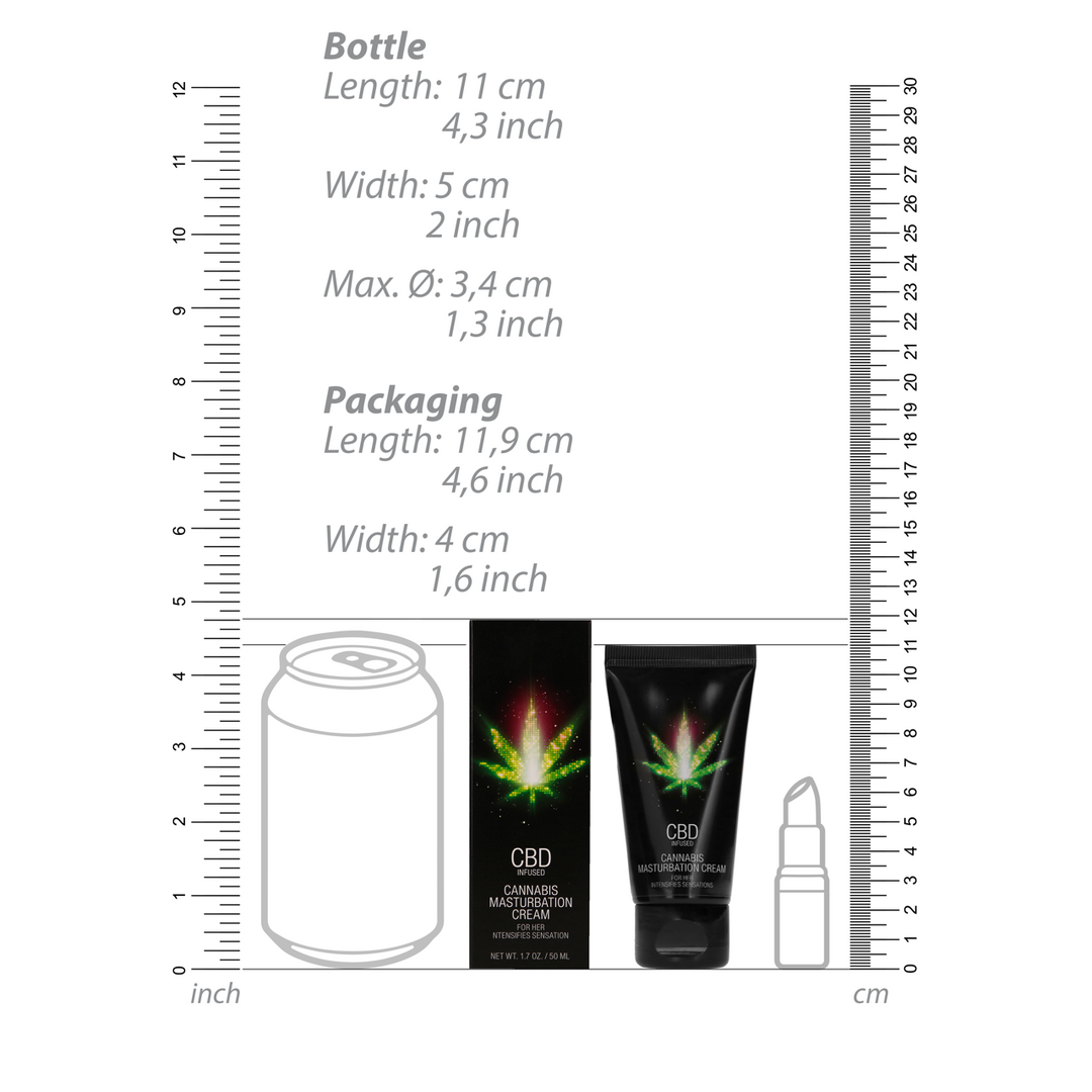 Pharmquests by shots CBD Cannabis Masturbatiecrème Voor Haar - 2 fl oz / 50 ml (8714273531223)