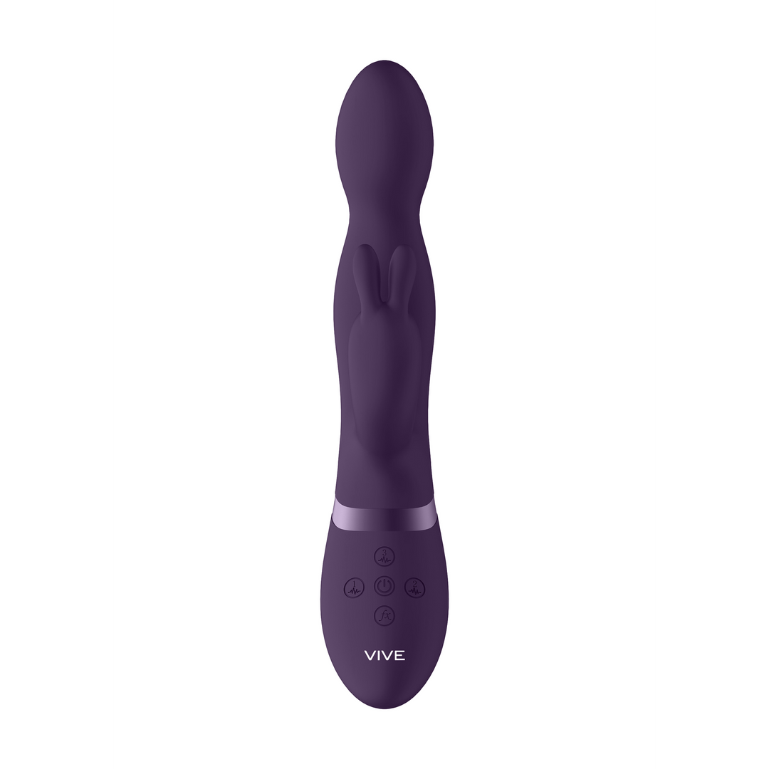 Vive by shots Niva - Draaibare Konijnen Vibrator - Paars (8714273521309)