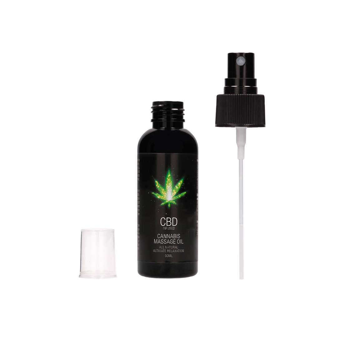 Pharmquests by shots CBD Cannabis Massageolie - 2 fl oz / 50 ml (8714273531162)