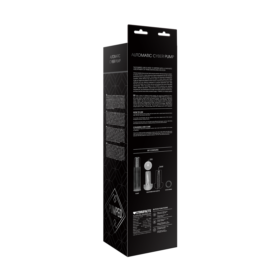 Pumped by shots Automatische Cyber Pomp met Masturbatie Sleeve (8714273531759)
