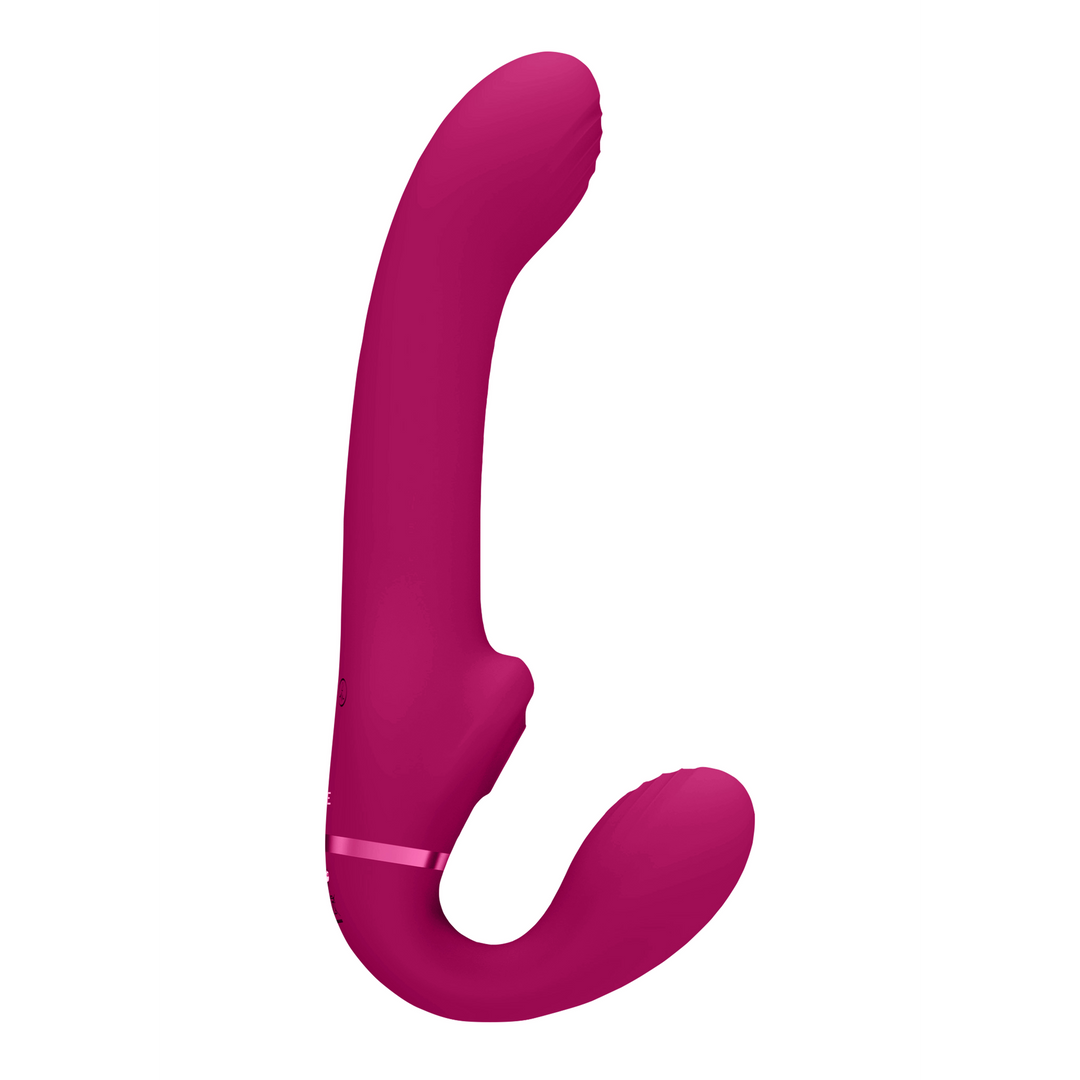 Vive by shots Ai - Dual Vibrating Air Wave Tickler Strapless Strapon (8714273537522)