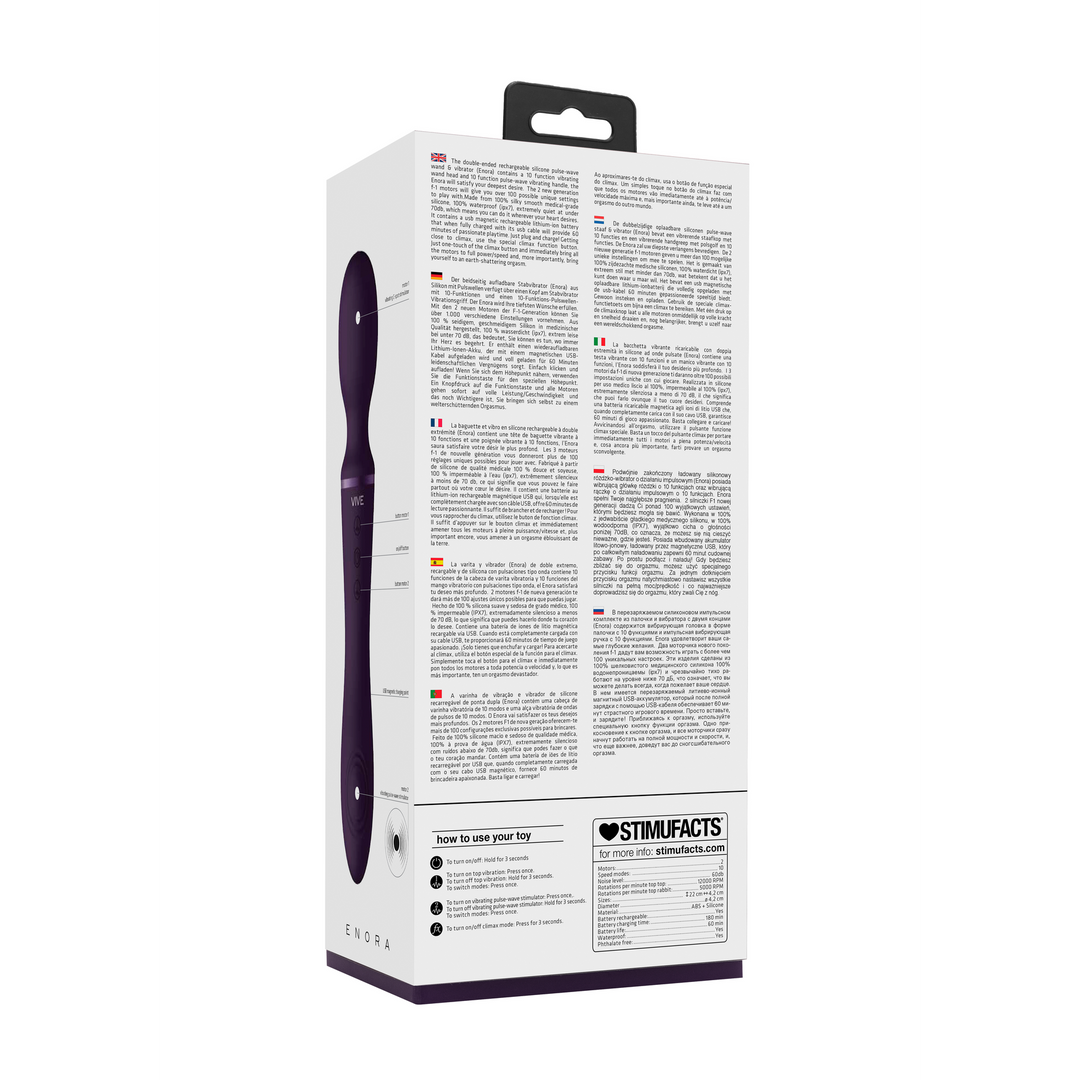 Vive by shots Enora - Wand Vibrator - Paars (8714273522146)
