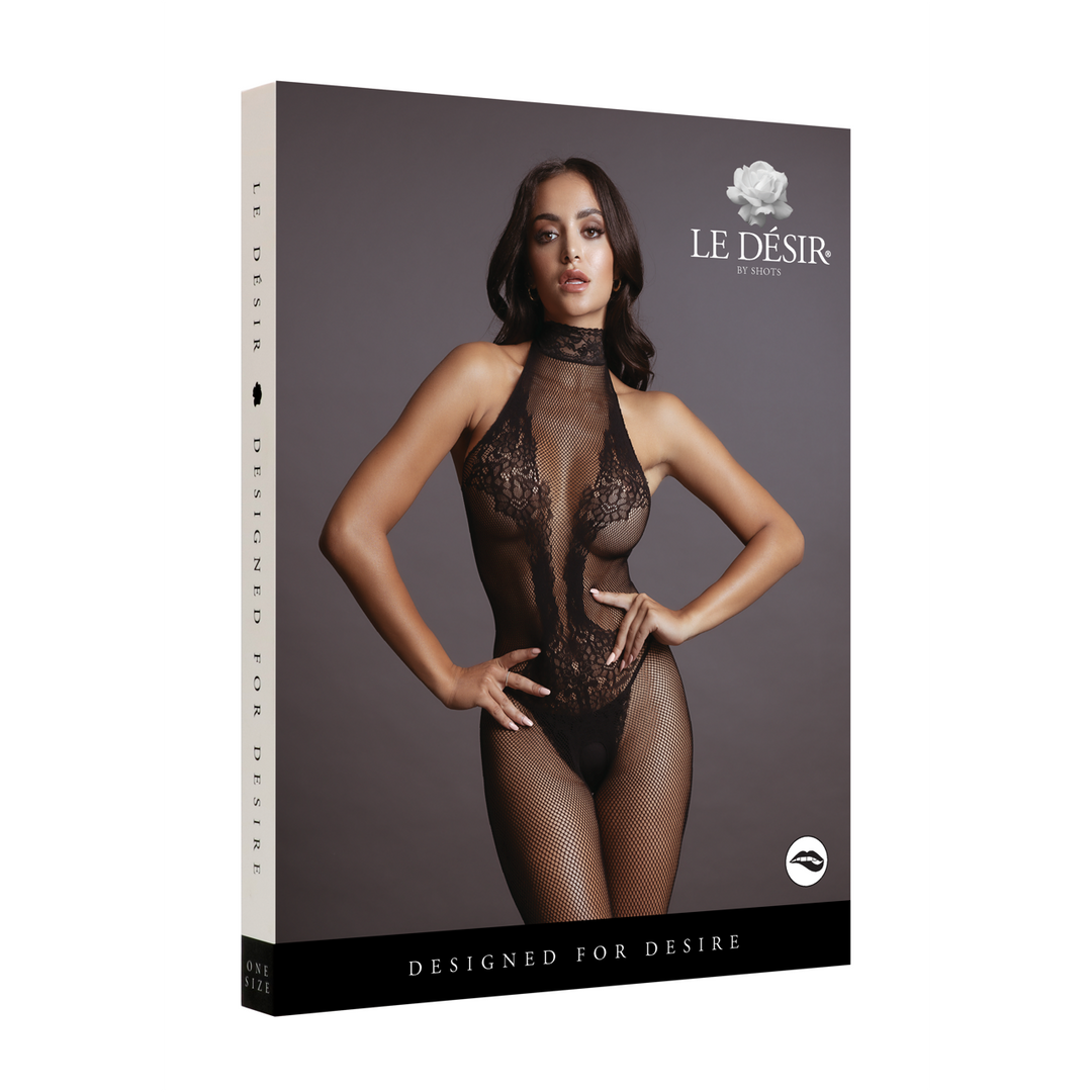 Le désir by shots Visnet en Kant Bodystocking - Één Maat (8714273495488)