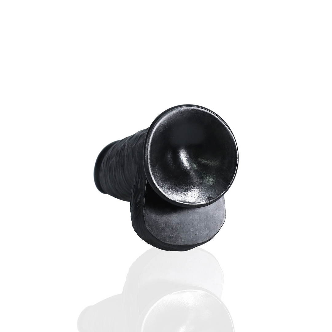 Realrock by shots Extra Dikke Recht met Ballen 8 / 20,3 cm - Zwart (8714273505187)