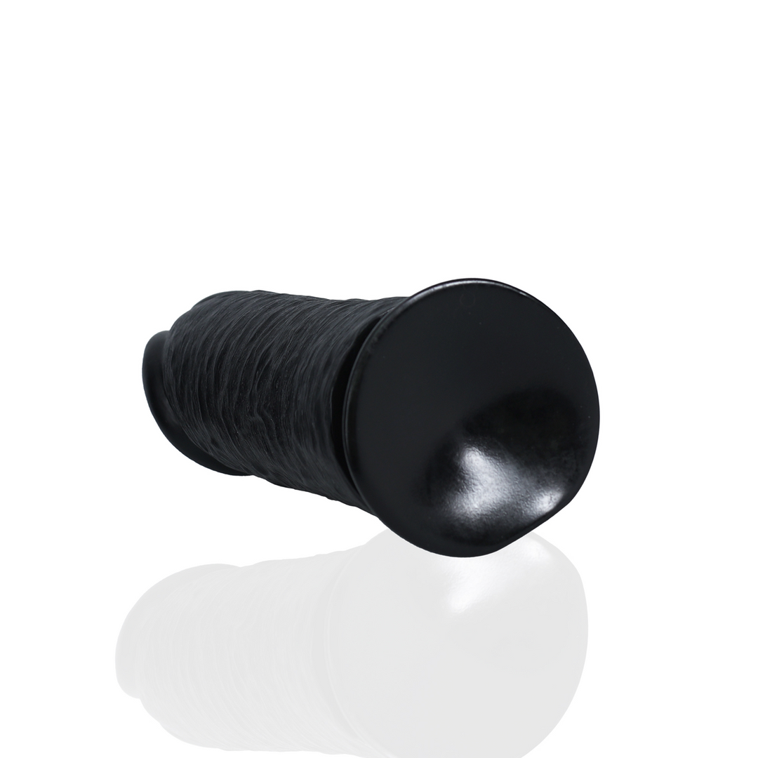 Realrock by shots Extra Dikke Recht zonder Ballen 10 / 25,4 cm - Zwart (8714273505798)