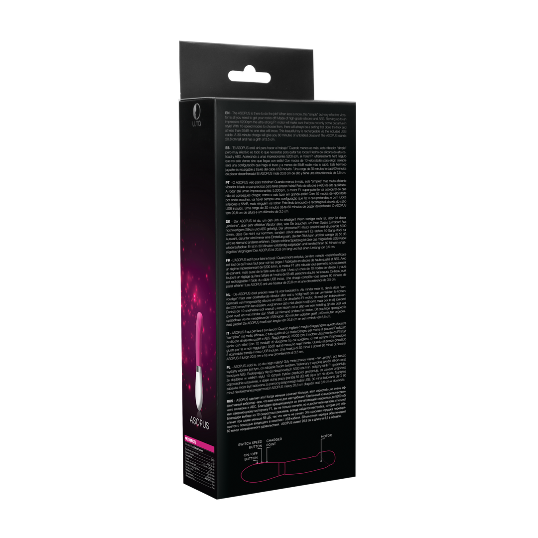 Luna by shots Asopus - Oplaadbare Vibrator - Roze (8714273533500)