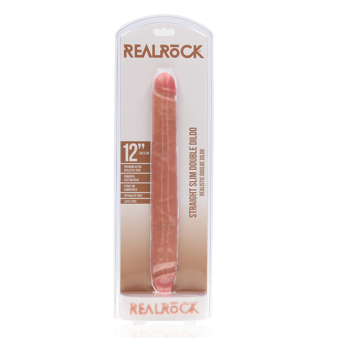 Realrock by shots Slim Double Ended Dong 30,5 cm - Flesh (8714273505828)