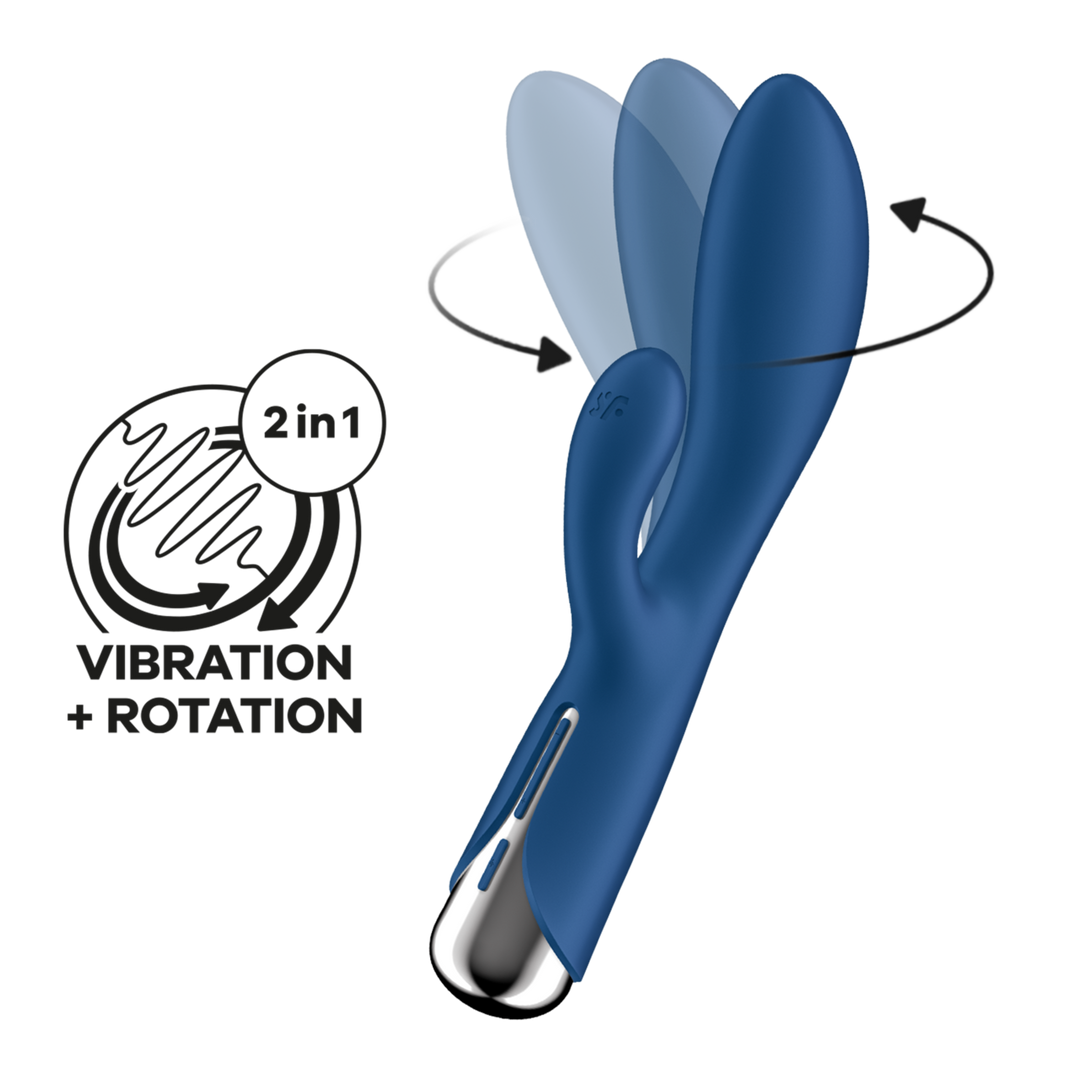 Satisfyer Spinning Rabbit 1 - Rotating Rabbit Vibrator - Blauw (4061504048734)