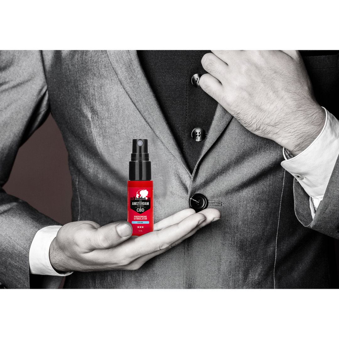 Pharmquests by shots Original CBD Amsterdam Pheromone Stimulator voor Hem - 0,5 fl oz / 15 ml (8714273491572)