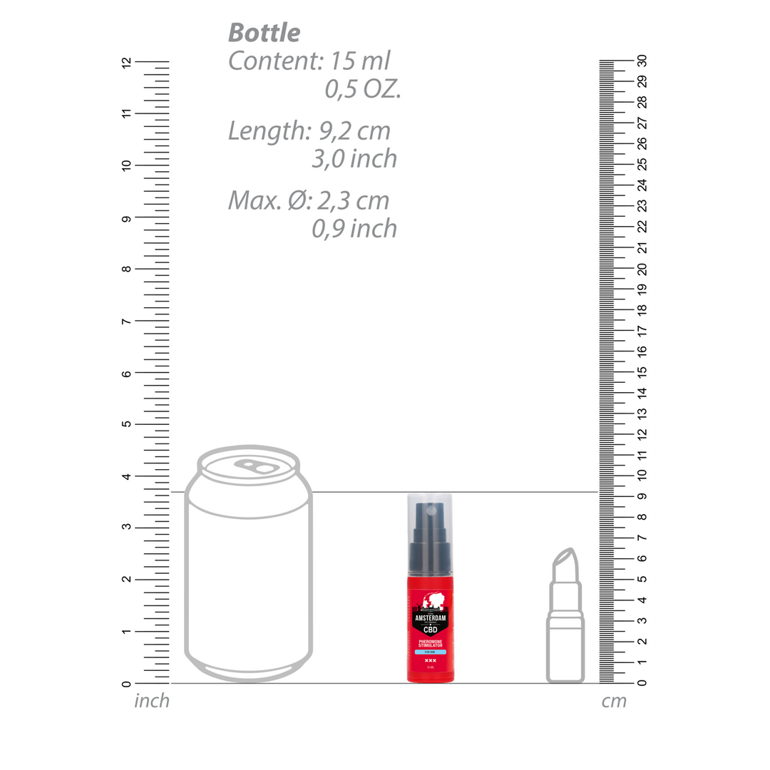 Pharmquests by shots Original CBD Amsterdam Pheromone Stimulator voor Hem - 0,5 fl oz / 15 ml (8714273491572)