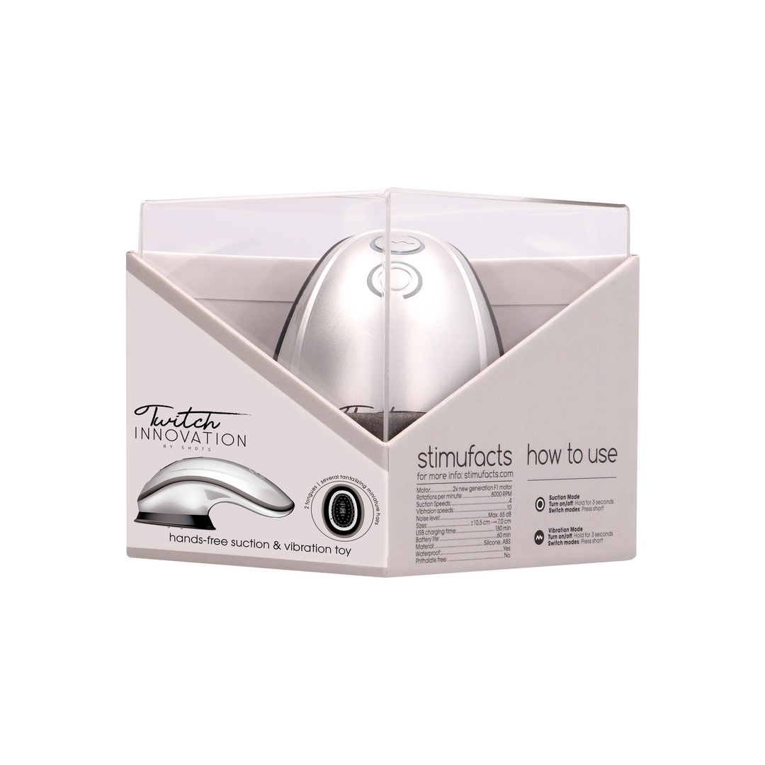 Innovation by shots Twitch - Handsfree Zuig- en Vibratortoy (8714273532091)