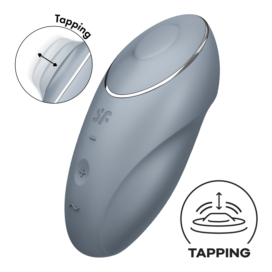 Satisfyer Tap en Climax 1 - Blauwgrijs (4061504046020)