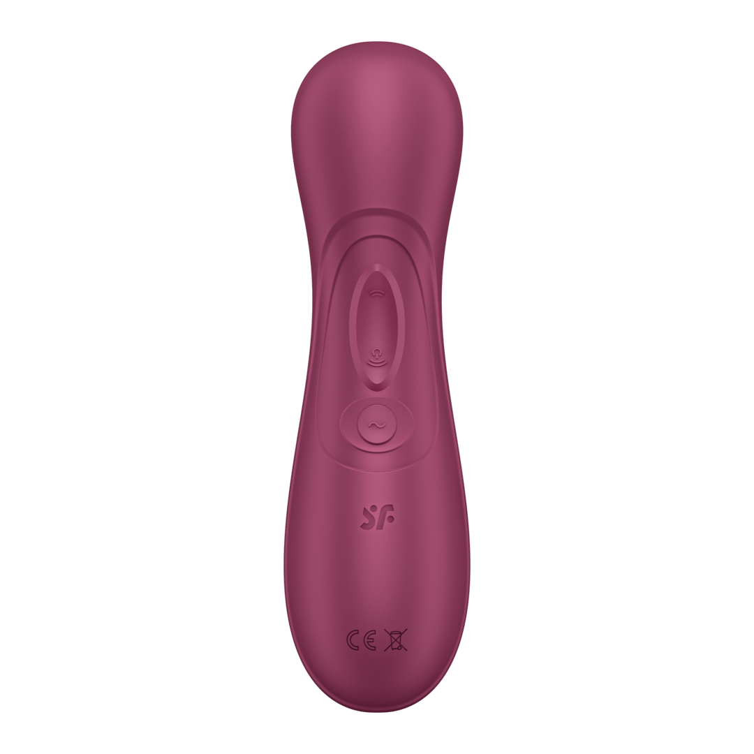 Satisfyer Pro 2 Generatie 3 - Double Air Pulse Vibrator - Liquid Air en Connect App - Wijnrood (4061504051840)