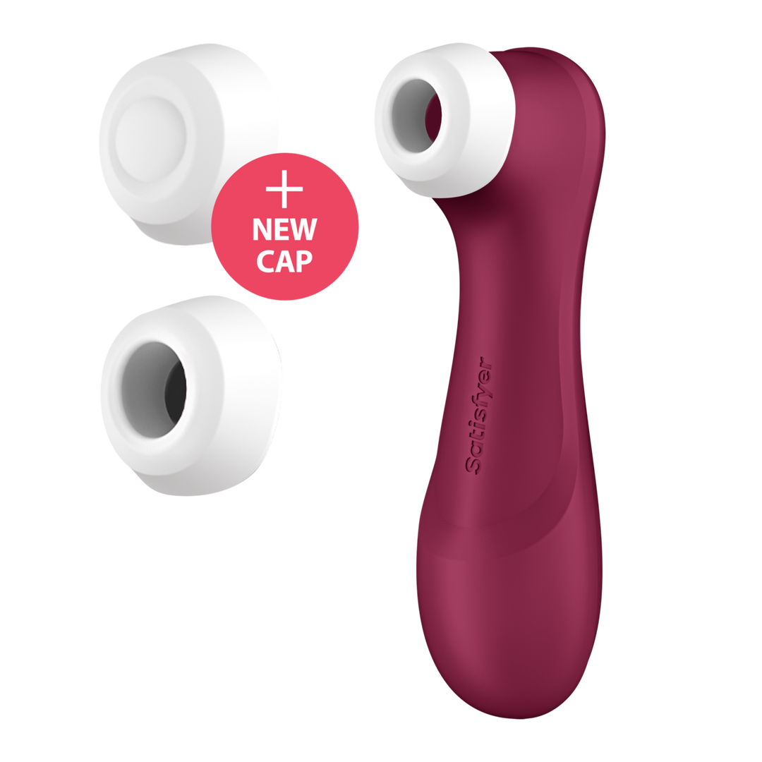 Satisfyer Pro 2 Generatie 3 - Double Air Pulse Vibrator - Liquid Air en Connect App - Wijnrood (4061504051840)