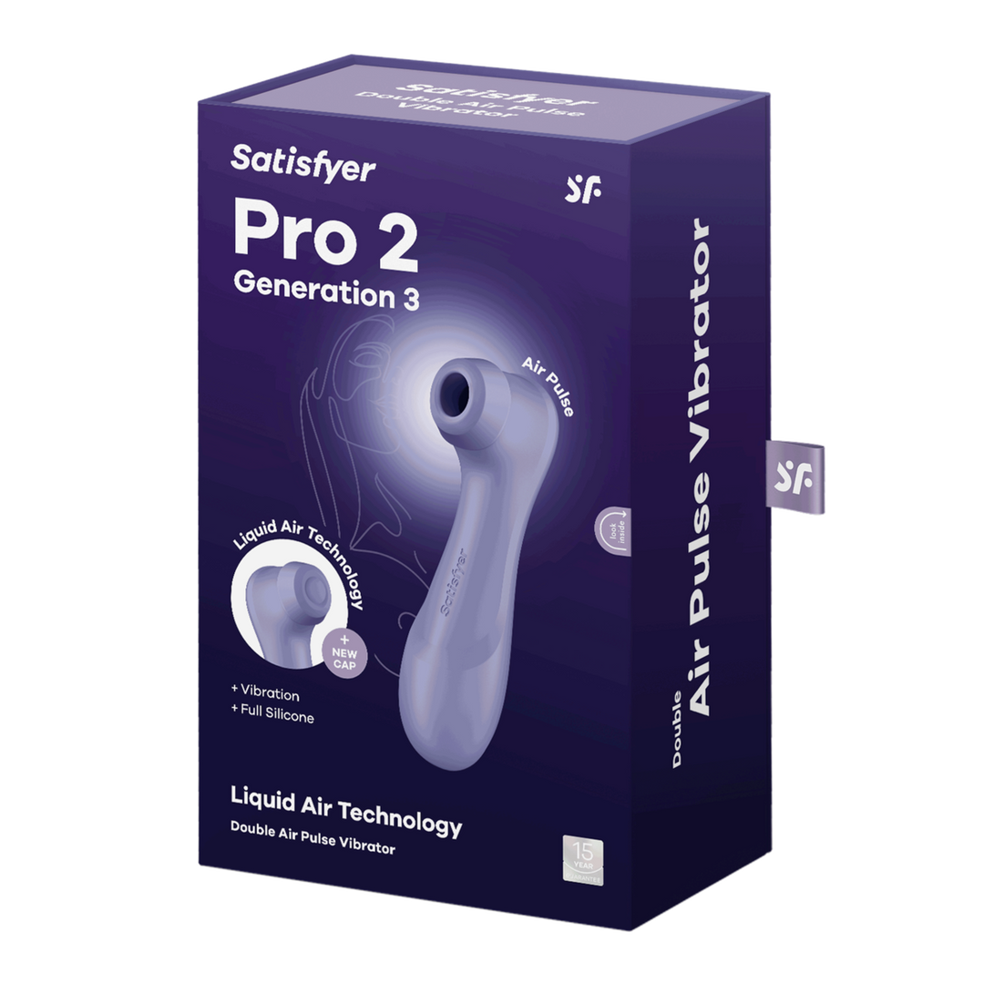Satisfyer Pro 2 Generatie 3 - Double Air Pulse Vibrator - Liquid Air - Lila (4061504051895)