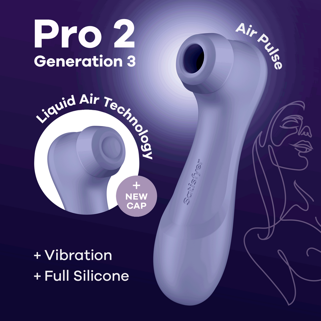 Satisfyer Pro 2 Generatie 3 - Double Air Pulse Vibrator - Liquid Air - Lila (4061504051895)