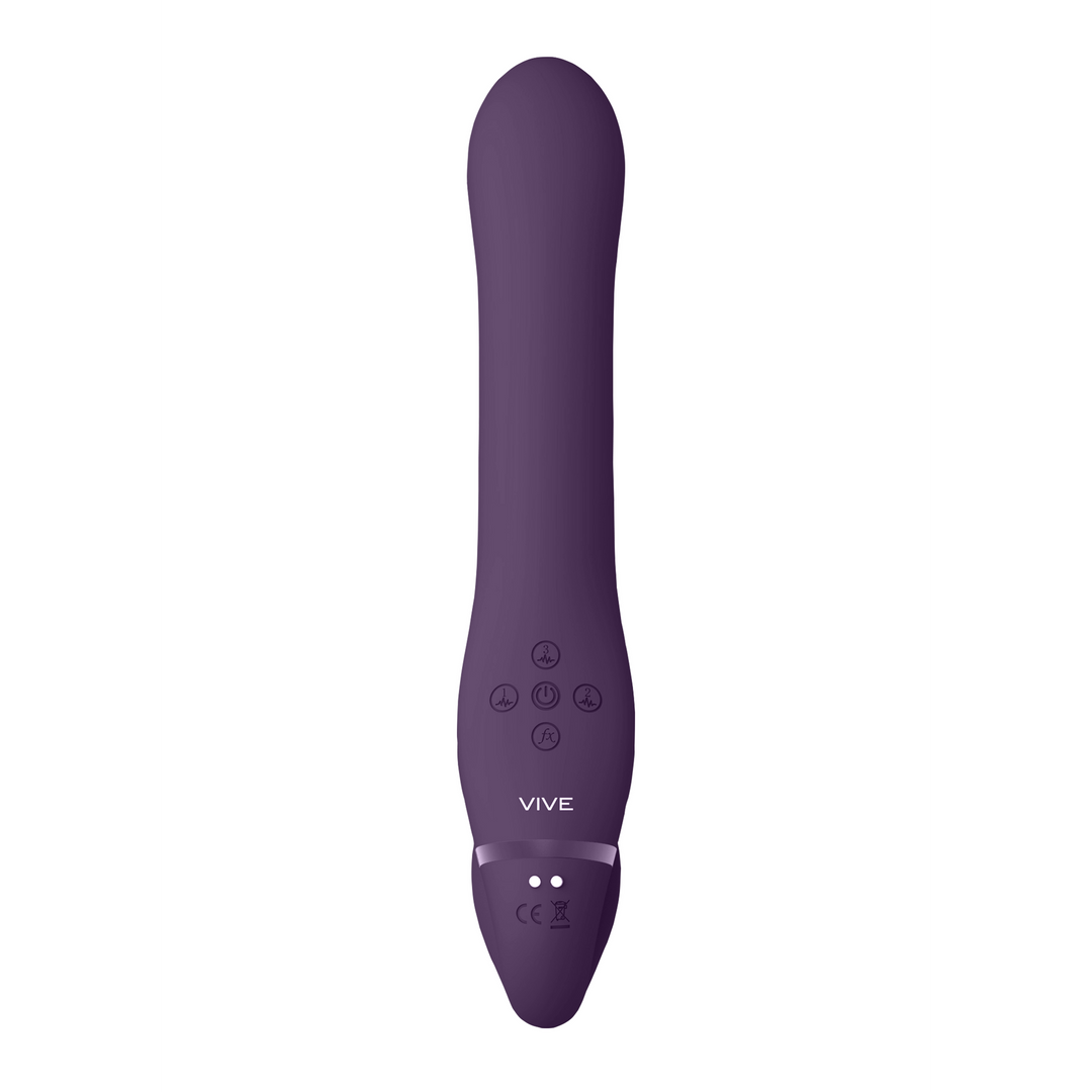 Vive by shots Ai - Dual Vibrerende Air Wave Tickler Strapless Strapon (8714273537591)