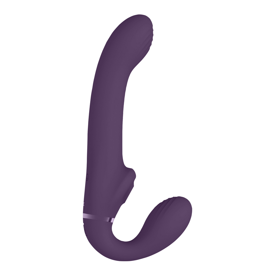 Vive by shots Ai - Dual Vibrerende Air Wave Tickler Strapless Strapon (8714273537591)