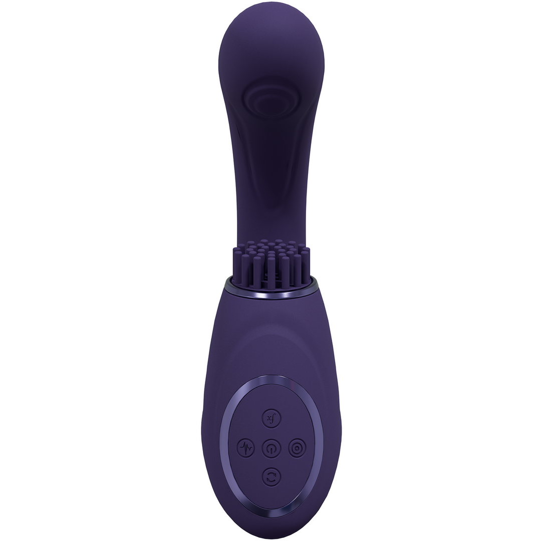 Vive by shots Gen - Triple Motor G-Spot Vibrator met Pulse Wave en Vibrerende Borstels - Paars (8714273054234)