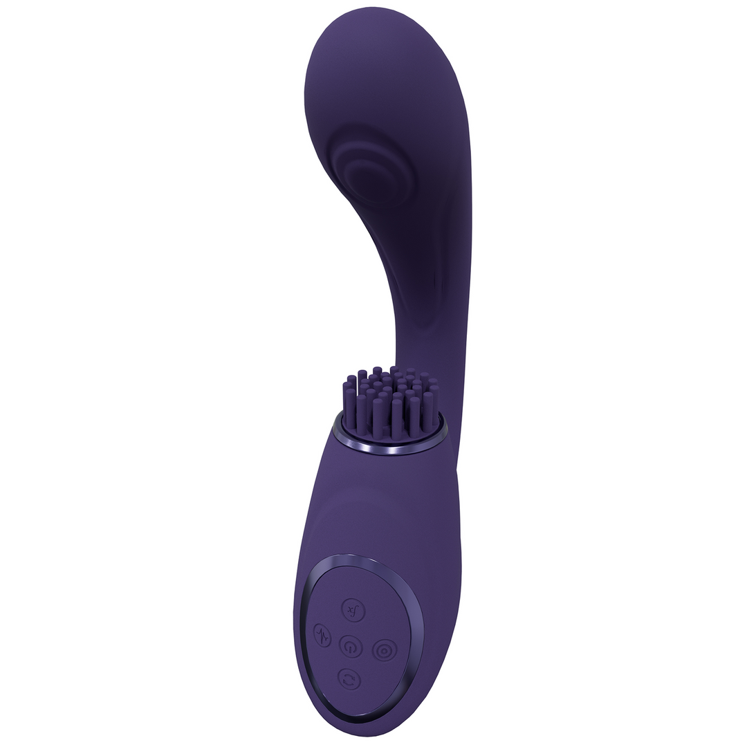 Vive by shots Gen - Triple Motor G-Spot Vibrator met Pulse Wave en Vibrerende Borstels - Paars (8714273054234)