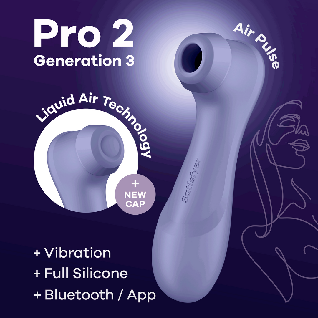 Satisfyer Pro 2 Generatie 3 - Double Air Pulse Vibrator - Liquid Air en Connect App - Lila (4061504051864)