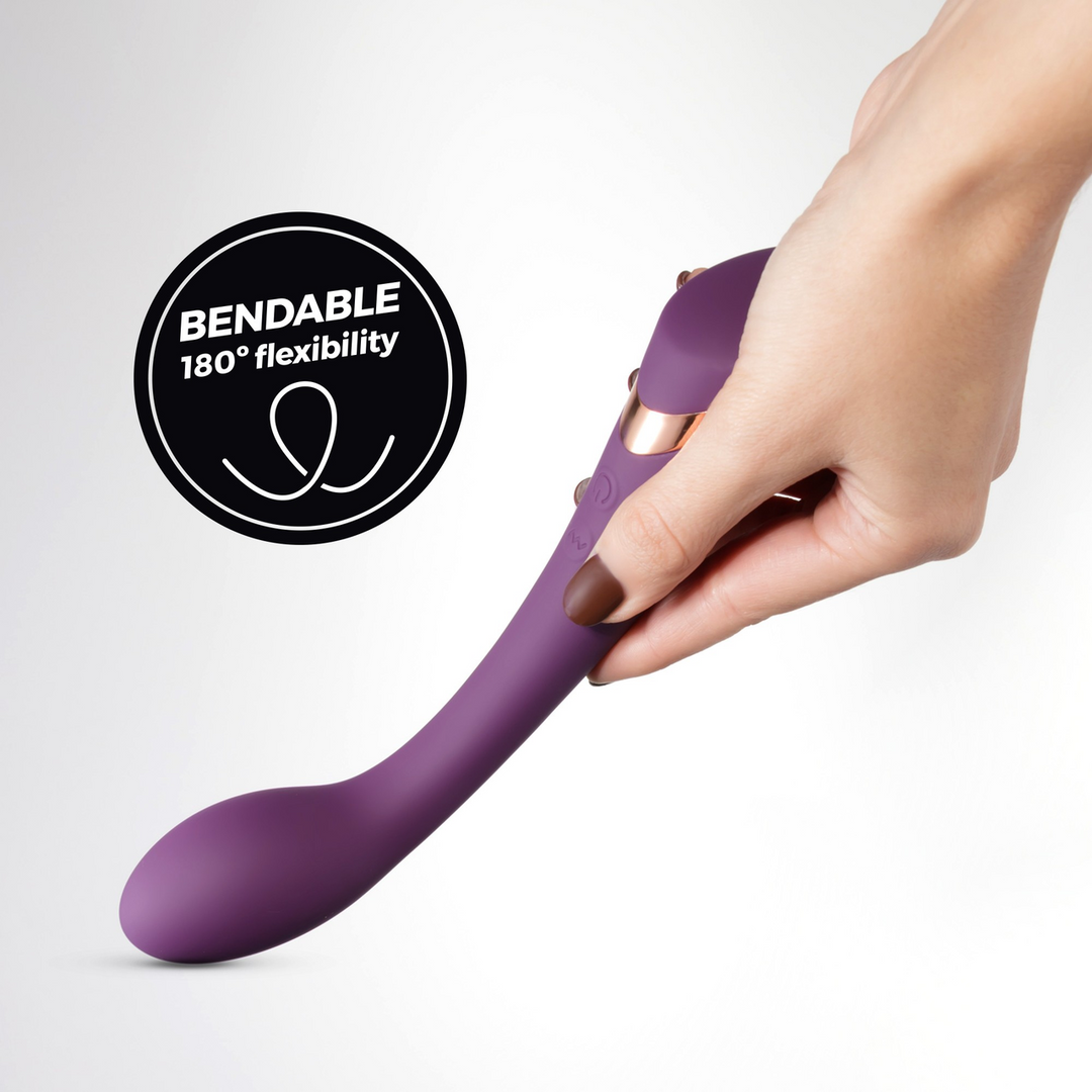 Crushious Midas - Buigbare G-Spot Stimulator - Paars (7403254160880)